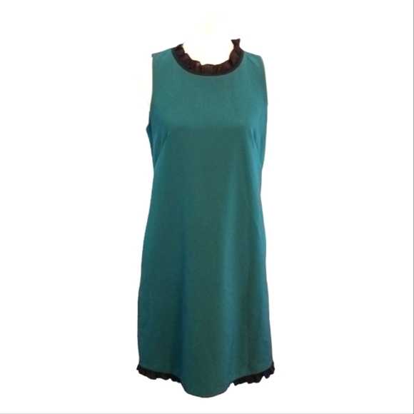 J. Crew Emerald Green Sleveless Midi Dress Size 6 - Picture 1 of 8